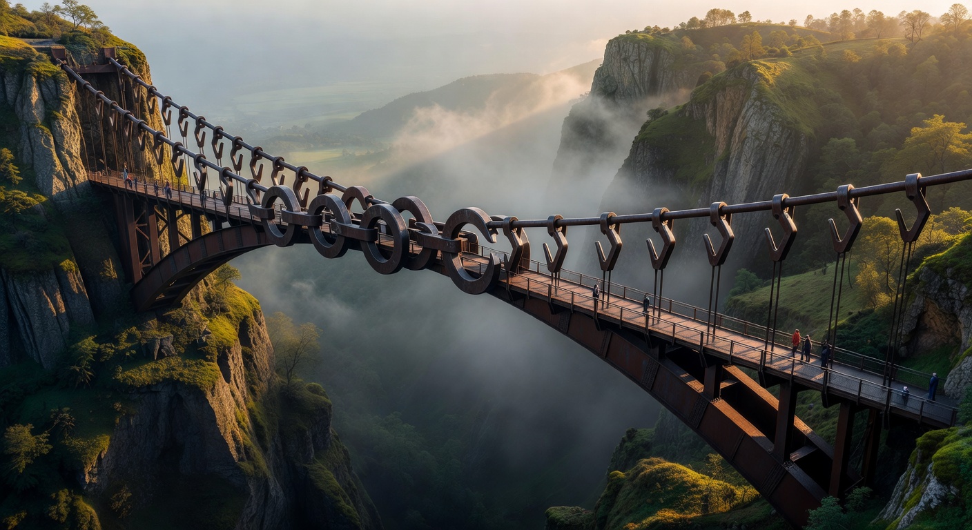 A bridge representing the connection between your hook and your audience
