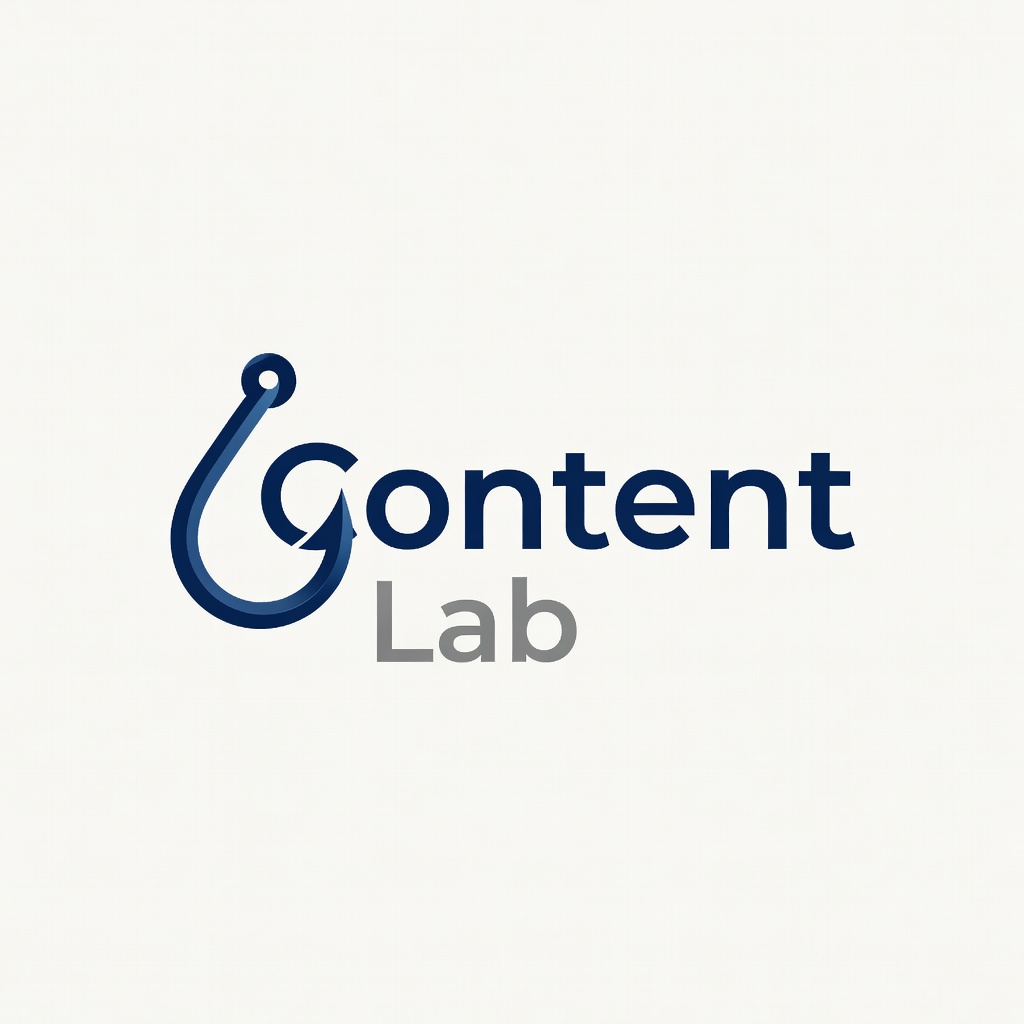 HookFirst Content Lab logo concept and brand identity design process
