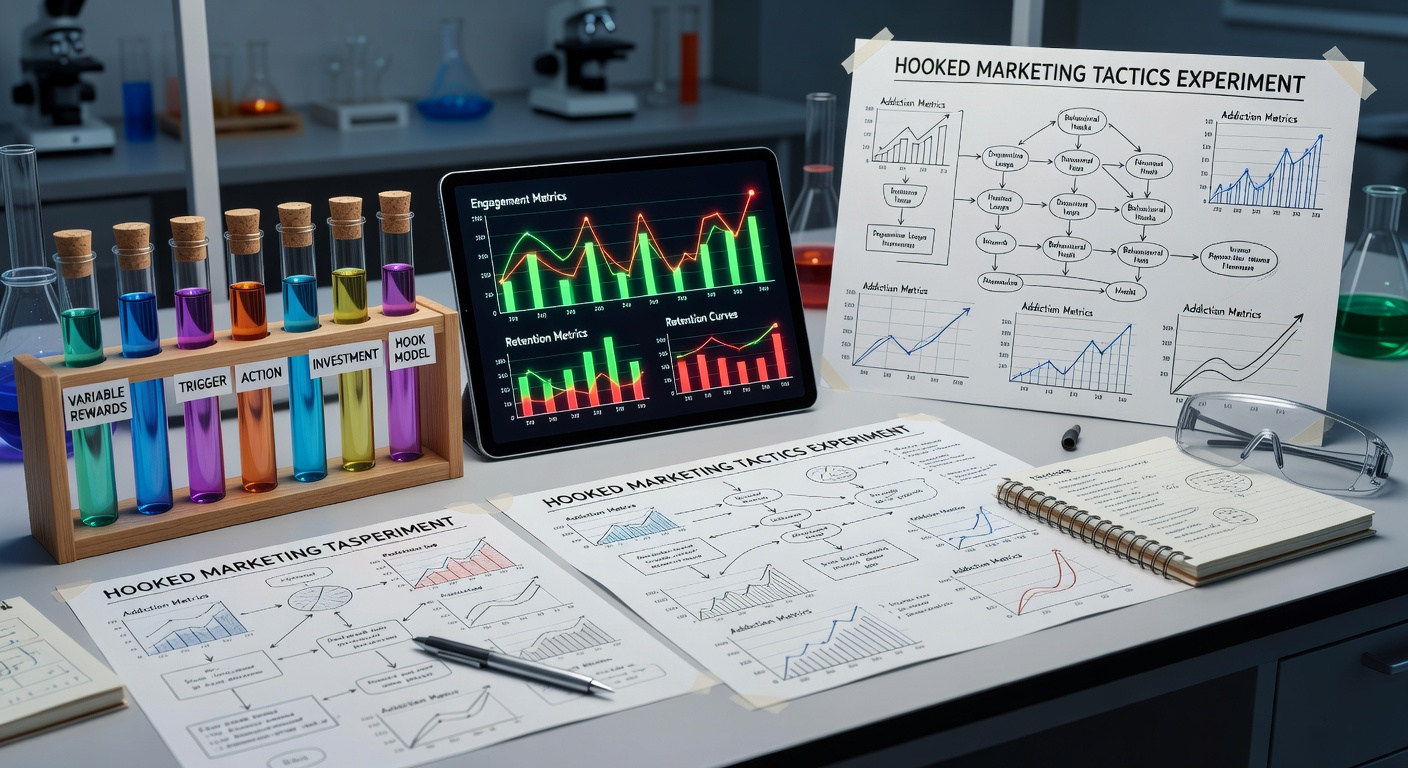 Hook testing experiments — metrics dashboard for measuring curiosity hook performance